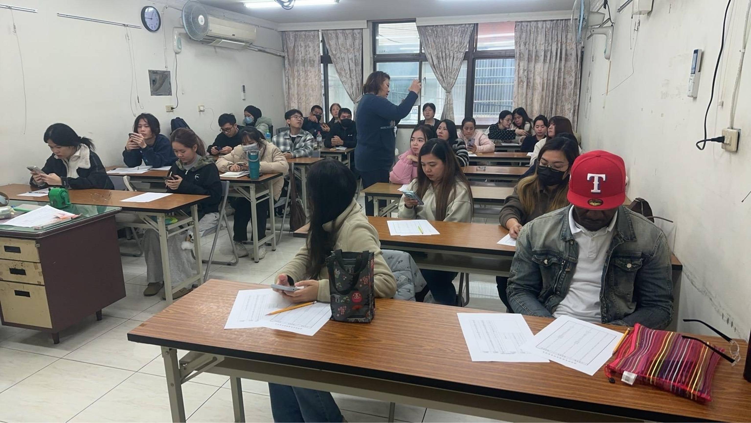 中学校での授業の様子